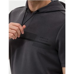 Antrasit Kısa Kollu Sweatshirt