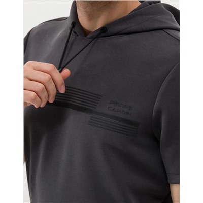 Antrasit Kısa Kollu Sweatshirt
