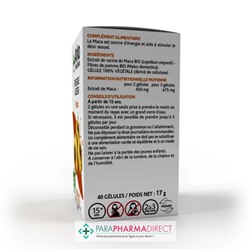 ArkoPharma ArkoGélules - Maca - Énergie & Désir - BIO 40 gélules