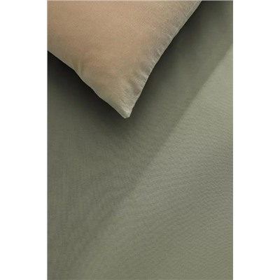 Manon King Size Plus %100 Pamuk Ranforce Lastiksiz Çarşaf - Yeşil
