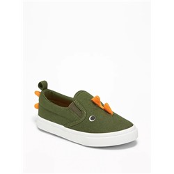 Dinosaur Critter Slip-Ons for Toddler Boys