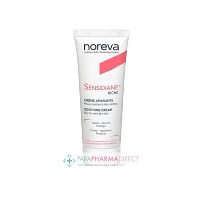 Noreva Sensidiane Riche Crème Apaisante Peaux Sèches à Très Sèches 40ml