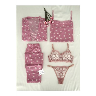 MH Moony Homewears 5'li Darling Pijama Iç Giyim Seti darlingpijama