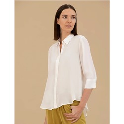 Beyaz Comfort Fit Uzun Kollu Gömlek