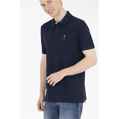 Erkek Koyu Lacivert Basic Polo Yaka Tişört