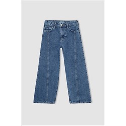 Defacto Kız Çocuk Wide Leg Geniş Paça Pamuk Astarlı Pantolon A7925A823AU