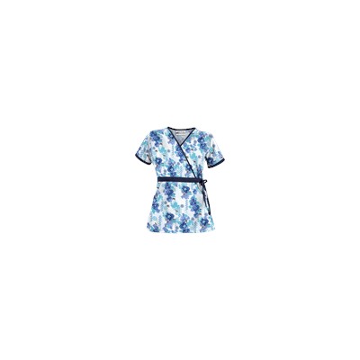 UA Floral Zen Navy Print Scrub Top