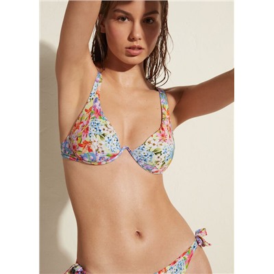 Push-up-Bikinioberteil mit Wattierung Minorca Eco