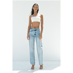 Z1975 STRAIGHT-FIT HIGH-WAIST FULL LENGTH JEANS