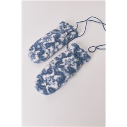 Manoplas borreguito print azul