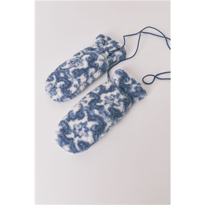 Manoplas borreguito print azul