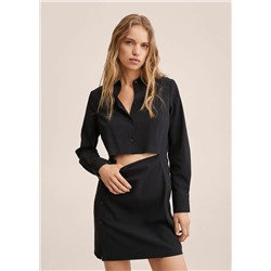 Vestido detalle abertura -  Mujer | MANGO OUTLET España