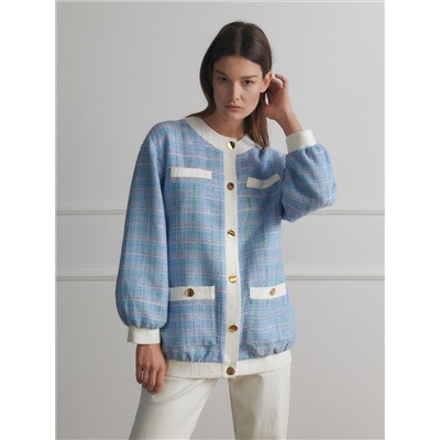 Blazer aus Strukturstoff
