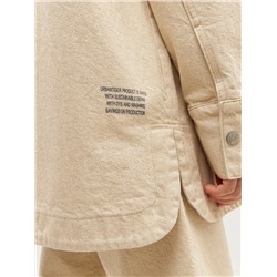 Oversize рубашка SUSTINERI из неокрашенного денима