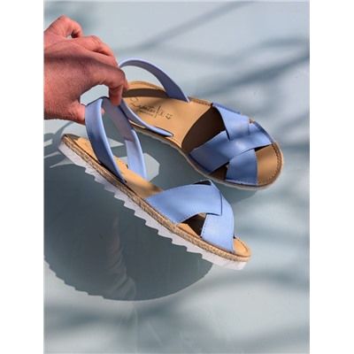 Босоножки от испанского производителья Ab.Zapatos Cruz-Yute celeste АКЦИЯ