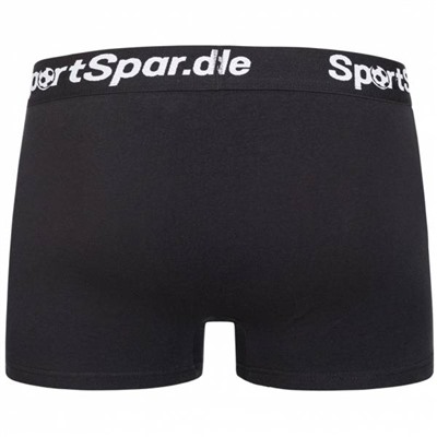 SportSpar  Sportspar.de Herren "Sparbuchse" Boxershorts schwarz-weiß