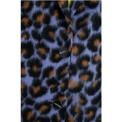 Abrigo recto animal print