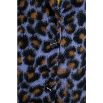 Abrigo recto animal print