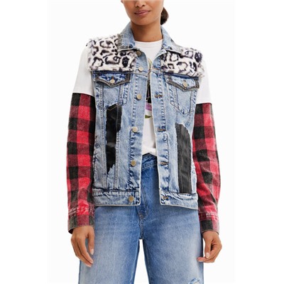 Chaleco vaquero animal print
