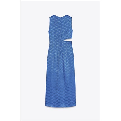 JACQUARD MIDI DRESS