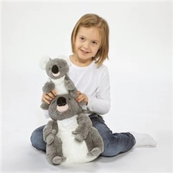 Stofftier 2er-Set, Koala/grau