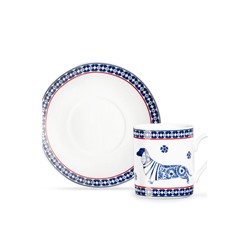 Damien 2'li Kahve Fincan Takımı - Renkli - 90 ml