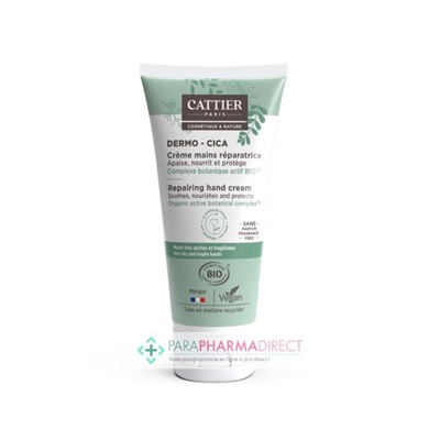 Cattier Dermo Cica Crème Mains Réparatrice BIO 50ml