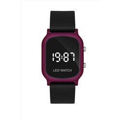 Aqua Di Polo 1987, Kadın Siyah Silikon Dijital Led Kol Saati Apwr032606