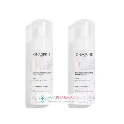 Onagrine Mousse Nettoyante Essentielle Visage Yeux Lèvres 2x150ml 2ème à -50%Lot  × 2