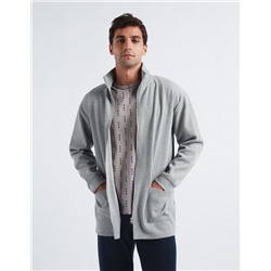 Zip Jacket, Men, Light Grey