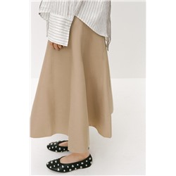 LEATHER BALLERINAS WITH STUDS