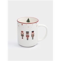 Кружка, 370 мл, 2 шт, фарфор P, белая, Щелкунчики, Nutcracker