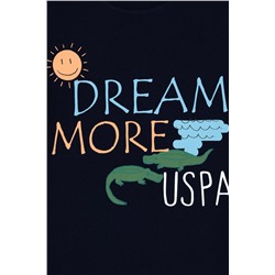 Erkek Çocuk Lacivert Oversize Bisiklet Yaka Tişört