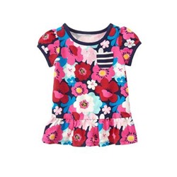 Floral Peplum Tee