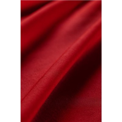 Ciel King Size Plus Lastikli Saten Çarşaf - Kırmızı