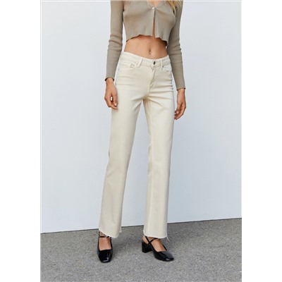 Jeans flare tiro medio