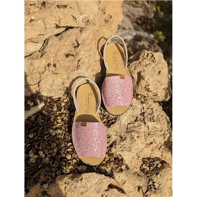 ZAPATOS · 364-glitter perla+Bolso M Trend (360) rosa АКЦИЯ