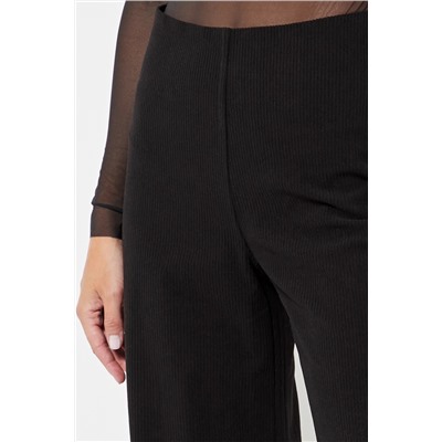 Pantalón de pana cintura alta - Negro