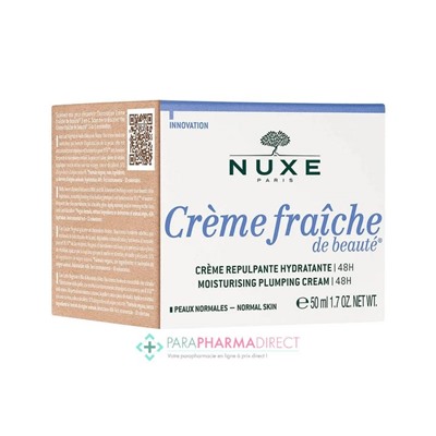 Nuxe Crème Fraiche de Beauté - Crème Repulpante Hydratante 48H 50ml