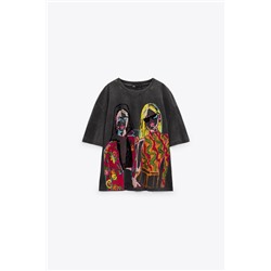 CAMISETA LAVADA ESTAMPADA