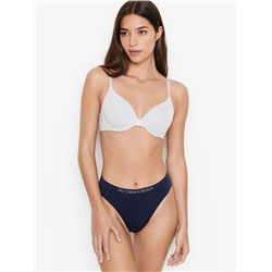 Seamless Lace-Trim High-Leg Brief Panty