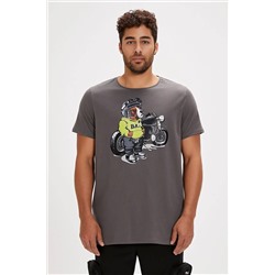 Bad Bear, Fave Asfalt Baskılı Erkek Tişört
