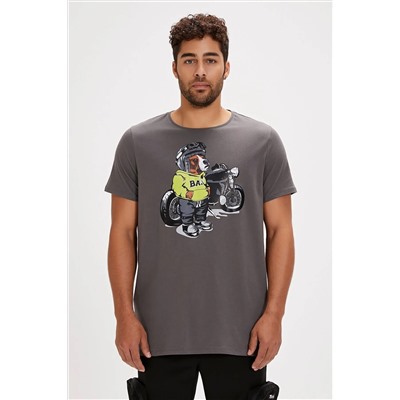 Bad Bear, Fave Asfalt Baskılı Erkek Tişört