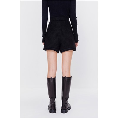 Short de lana Negro