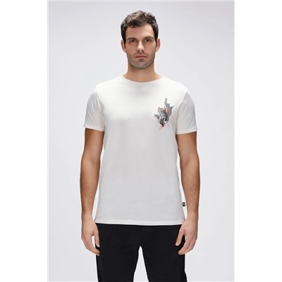 Bad Bear, Erkek Beyaz Gerald T-shirt Tshirt 25.01.07.031-c108