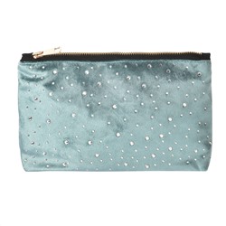 Damen Kosmetiktasche mit Ziersteinen