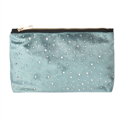 Damen Kosmetiktasche mit Ziersteinen