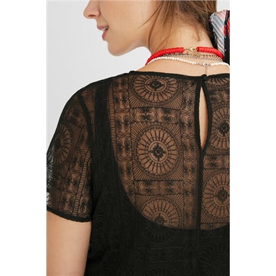 Body camiseta semitransparente