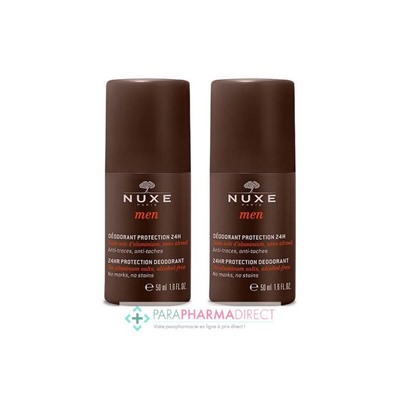 Nuxe Men Déodorant Protection 24H Bille 2x50mlLot  × 2