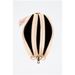 Bandolera de piel Rosa y dorado - Firenze Artegiani